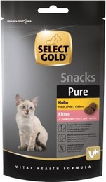 Produktbild von SELECT GOLD Pure Chicken Snack Kitten - 8 x 75 g