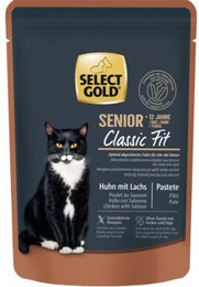 Produktbild von SELECT GOLD Senior +12 Huhn & Lachs - 12 x 85 g