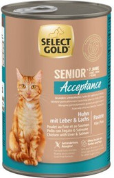 Produktbild von SELECT GOLD Senior Acceptance Nassnahrung für Katzen - 24 x 400 g