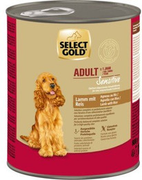 Produktbild von SELECT GOLD Sensitive Adult Lamm mit Reis - 24 x 800 g