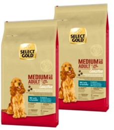Produktbild von SELECT GOLD Sensitive Adult Medium Lachs und Kartoffel - 2 x 12 kg