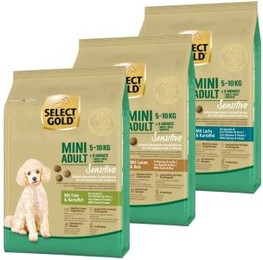 Produktbild von SELECT GOLD Sensitive Adult Mini Probierpaket - 3 x 1 kg