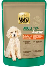 Produktbild von SELECT GOLD Sensitive Adult Nassfutter Hund Truthahn mit Topinambur - 12 x 100 g