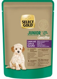 Produktbild von SELECT GOLD Sensitive Junior Nassfutter für Hunde - 48 x 100 g