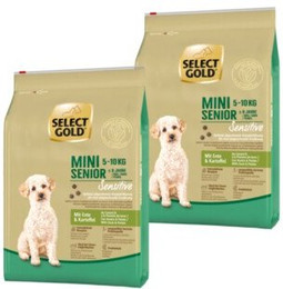 Produktbild von SELECT GOLD Sensitive Mini Senior Ente & Kartoffel - 2 x 4 kg