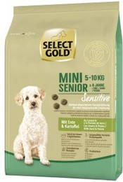 Produktbild von SELECT GOLD Sensitive Mini Senior Ente & Kartoffel - 1 kg
