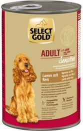 Produktbild von SELECT GOLD Sensitive Nassfutter Hund Adult Lamm mit Reis - 24 x 400 g