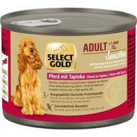 Produktbild von SELECT GOLD Sensitive Nassfutter Hund Adult Pferd und Tapioka - 24 x 200 g