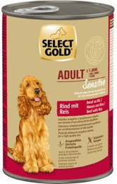 Produktbild von SELECT GOLD Sensitive Nassfutter Hund Adult Rind mit Reis - 6 x 400 g