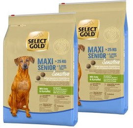 Produktbild von SELECT GOLD Sensitive Senior Maxi Ente und Kartoffel - 2 x 4 kg