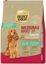 SELECT GOLD Trockenfutter Hund Medium Adult Sensitive Reich an Seidenraupe 4kg – Bild 1 von 3