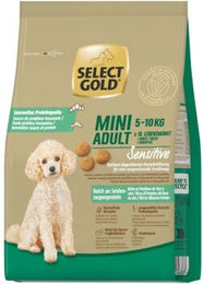 SELECT GOLD Trockenfutter Hund Mini Adult Sensitive Reich an Seidenraupe 1kg – Bild 1 von 3