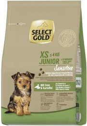Produktbild von SELECT GOLD Trockenfutter Hund Sensitive XS Junior mit Ente & Kartoffel 1 kg