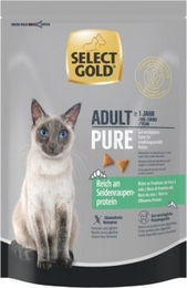 SELECT GOLD Trockenfutter Katze Pure Adult Reich an Seidenraupe 300 g – Bild 1 von 3
