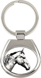 Produktbild von Selle Francais - keychain with a horse, keychain with a print, personalized pendant from the Art-Dog brand silber