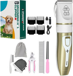 Produktbild von Senmudi Hundeschermaschine Hund Katze Tierhaarschneidemaschine,Leise Hundeschermaschine, für Langhaar Katze dicke,verfilzte Tierhaare, Schnurlosen Haarschneidemaschine,Elektrische Hundetrimmer