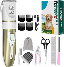 Produktbild von Senmudi Hundeschermaschine kabellos mit Keramik-Titan-Klinge