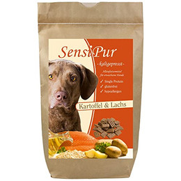 Produktbild von SensiPur Hundefutter Kartoffel & Lachs Hypoallergen - 12 kg