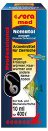 sera med Professional Nematol 10 ml - Arzneimittel für Fische gegen Fräskopfwürmer, Haarwürmer und andere Nematoden, Medizin fürs Aquarium – Bild 1 von 7