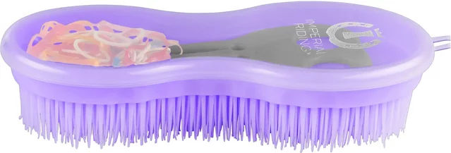 Produktbild von Set aus 3 Striegeln und Mähnengummis Imperial Riding