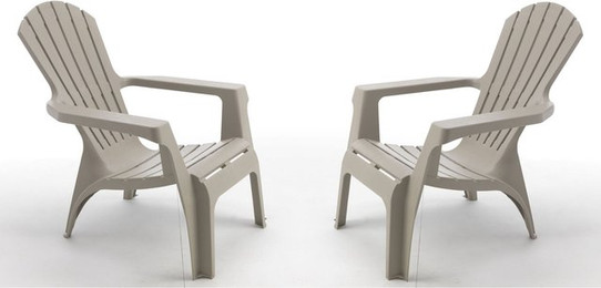 Produktbild von Set aus 4 Gartensesseln Wilsa Garden Adirondack