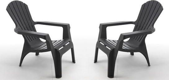 Produktbild von Set aus 4 Gartensesseln Wilsa Garden Adirondack