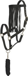 Produktbild von Set aus Nylonhalfter und Anbindeleine für Pferde mit Fliegenstirnband Imperial Riding