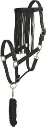 Produktbild von Set aus Nylonhalfter und Anbindeleine für Pferde mit Fliegenstirnband Imperial Riding