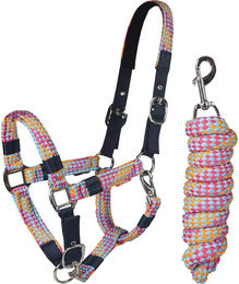 Produktbild von Set Halfter und Longiergurt für Pferde Horka Red Horse