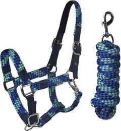 Produktbild von Set Halfter und Longiergurt für Pferde Horka Red Horse