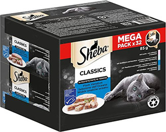 Produktbild von Sheba Classics in Pastete Fisch Variation MSC - 32 x 85 g