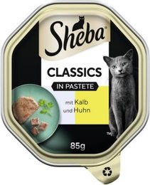 Produktbild von Sheba Classics in Pastete Kalb und Huhn - 22 x 85 g