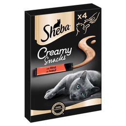 Produktbild von Sheba Creamy Snacks mit Rind - 44 x 12 g