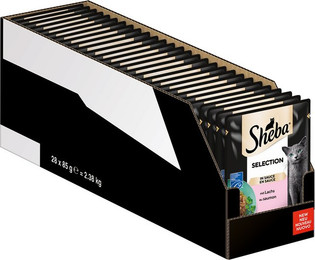 Produktbild von Sheba Cuisine Katzenfutter mit Lachs in Sauce - 85 g
