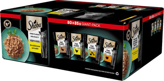 Produktbild von SHEBA Delicacy Geflügel-Aromenbeutel in Gelee - 80 x 85 g