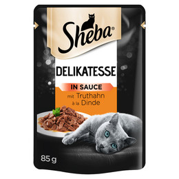 Produktbild von Sheba Delikatesse in Sauce mit Truthahn - 24 x 85 g