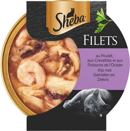 Sheba Filets - Huhn mit Garnelen und Meeresfisch - 16 x 60 g – Bild 1 von 2