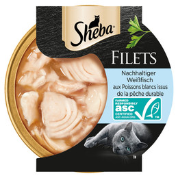 Produktbild von Sheba Filets Weißfisch - 16 x 60 g