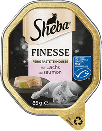 Produktbild von Sheba Finesse Feine Pastete 85 Gramm Katzennassfutter 22 x 85 Gramm Lachs