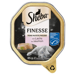 Produktbild von Sheba Finesse Feine Pastete mit Lachs - 22 x 85 g