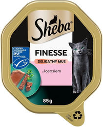 Produktbild von Sheba Finesse Nassvollnahrung mit Lachs für adulte Katzen - 85 g