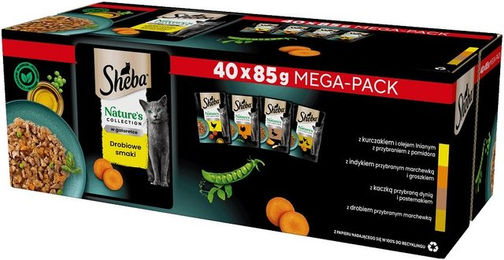 Sheba Nature’s Collection Geflügel Variation in Gelee - 40 x 85 g – Bild 1 von 4