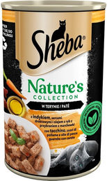 Produktbild von SHEBA Nature's Collection mit Putenfleisch, Geflügelherzen und Fischöl - 400 g