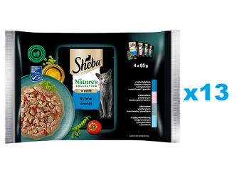 Produktbild von Sheba Nature's Collection Nassfutter mit Fisch für adulte Katzen - 52 x 85 g