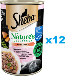 Produktbild von SHEBA Nature's Collection Nassfutter mit Lachs für Katzen - 12 x 400 g