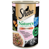 Produktbild von SHEBA Nature's Collection Nassfutter mit Lachs für Katzen - 12 x 400 g