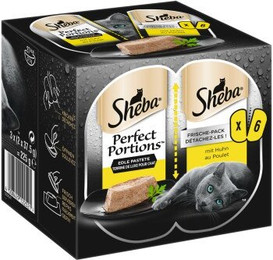 Produktbild von Sheba Perfect Portions Edle Pastete mit Huhn - 6 x 37,5 g