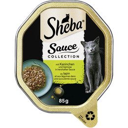 Produktbild von Sheba Sauce Collection mit Kaninchen und Gemüse in herzhafter Sauce - 22 x 85 g