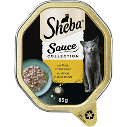 Produktbild von Sheba Sauce Collection mit Pute in heller Sauce - 22 x 85 g