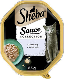 Produktbild von Sheba Sauce Collection Nassfutter mit Kalbfleisch für adulte Katzen - 85 g